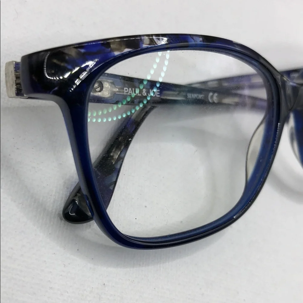 Paul and Joe Glasses Seaport Cherry 02 DTMA  52-16-135 FRAMES ONLY Blue Hues.